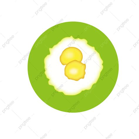 Poached Egg Vector Hd Png Images Cartoon Double Yellow Poached Egg