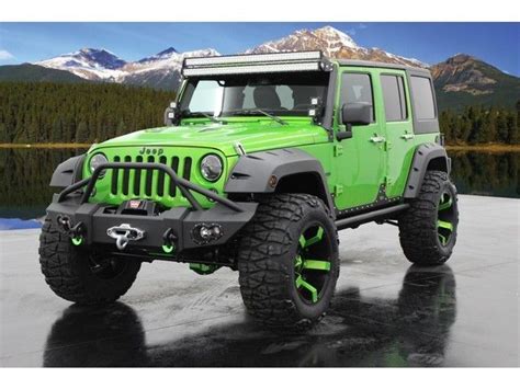 14 Jeep Wrangler Unlimited Rubicon 4x4 Hemi Conversion Custom Paint Leather