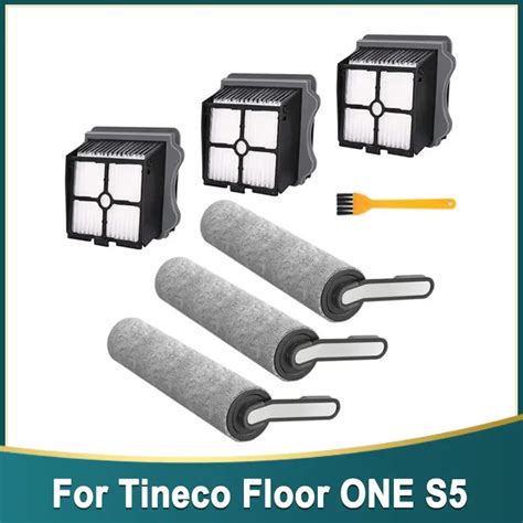 Für tineco floor one s5 weiche walze bürste und hepa filter ersatz nass