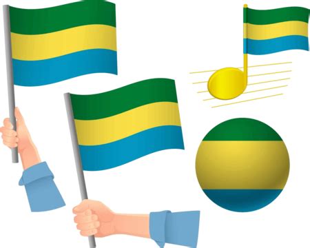 Gabon Flag Icon Set Flag Icon Icon Song Vector Flag Icon Icon Song