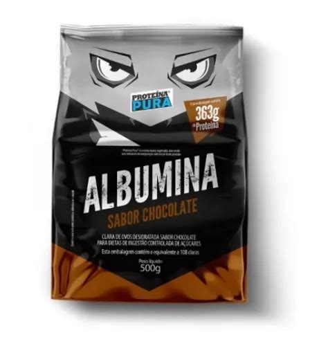 Albumina 500g Clara De Ovo Em Pó Sabor Chocolate Proteína MercadoLivre