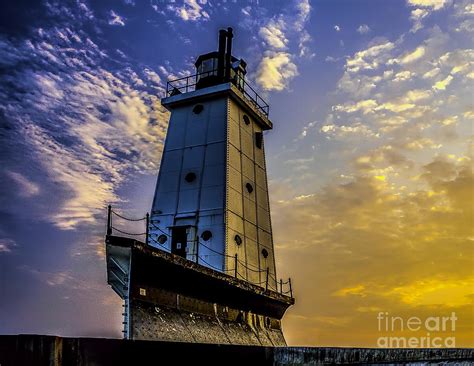 Lighthouse At Ludington Photograph By Nick Zelinsky Jr Fine Art America