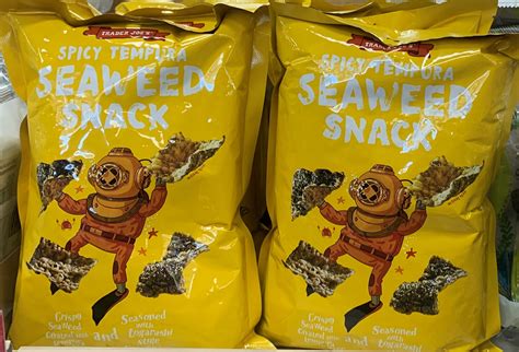 2 Packs Trader Joes Spicy Tempura Seaweed Snacks 2 1 Oz Each Pack