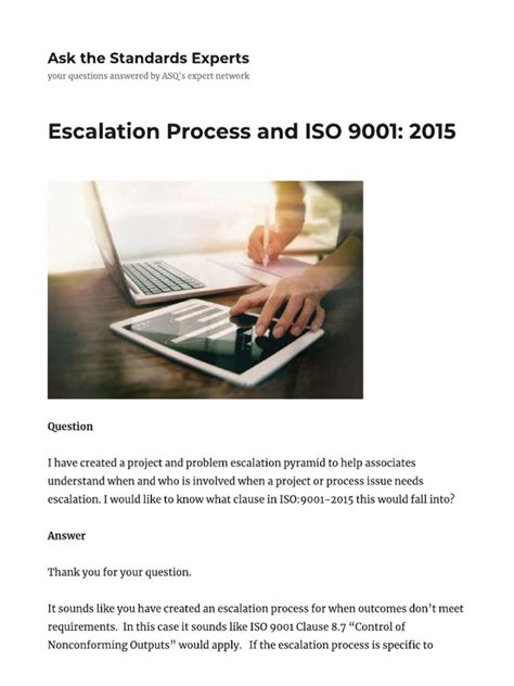 Escalation Process | PDF