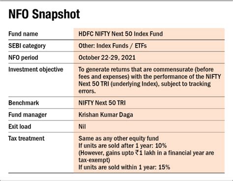 Nfo Review Hdfc Nifty Next 50 Index Fund Value Research