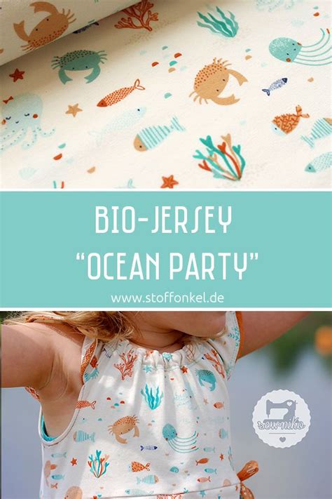 Bio Jersey Ocean Party vom Stoffonkel Alles ökologisch und fair