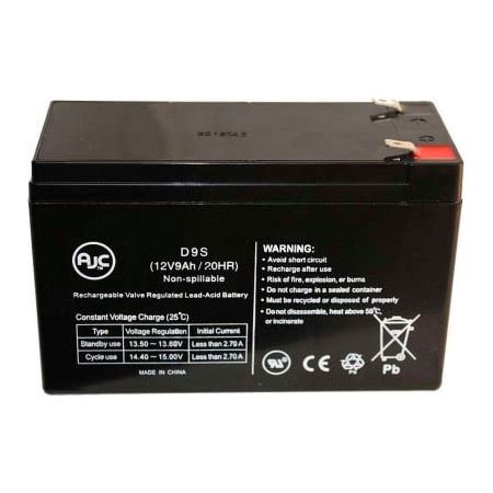 Battery Clerk AJC Leoch DJW12-9.0 T2, DJW 12-9.0 T2 12V 9Ah UPS Battery ...