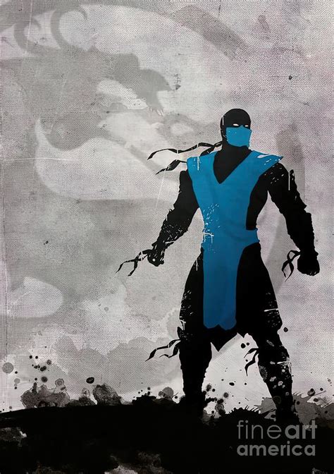 Mortal Kombat Inspired Subzero Painting By Hill Dylan Fine Art America