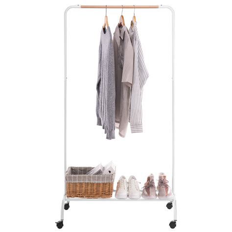 Youdenova Clothes Rack With Shelves Rolling Clothing Rack On Wheels