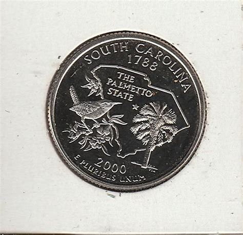 2000 S Proof South Carolina 50 States And Territories Quarters 2