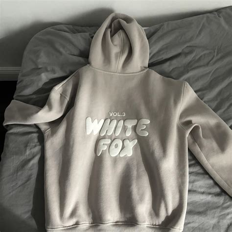 Brand New With Tags White Fox Hoodie Moon Sm Depop