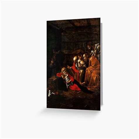 "Caravaggio - Adoration of the Shepherds" Greeting Card for Sale by A-I ...