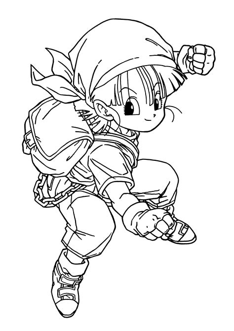 Coloriage Pan Dragon Ball Z Imprimer Et Colorier