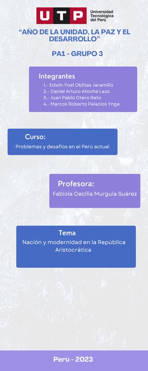 Examen final Problemas y desafíos en el Perú actual Examen final