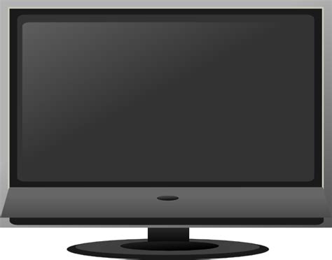 Flat screen television clipart 2 – Clipartix