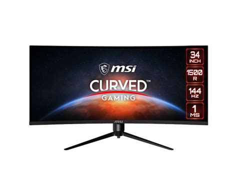 Msi Optix Mag Cqr Inch Curved Gaming Monitor Uwqhd