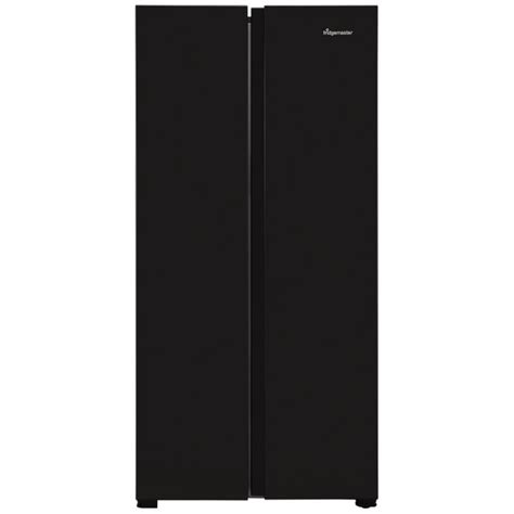 Ms83430ffb Black Fridgemaster American Fridge Freezer