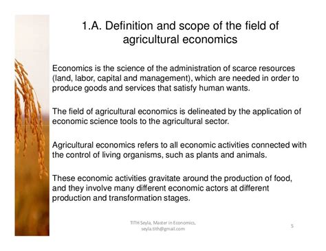 Agricultural Economics Ppt