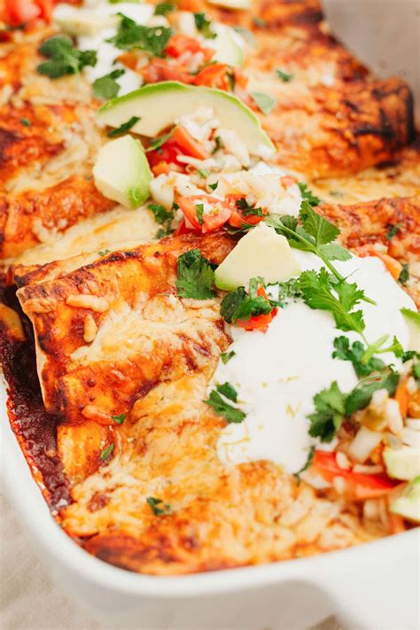 Easy Chicken Enchiladas The Whole Cook