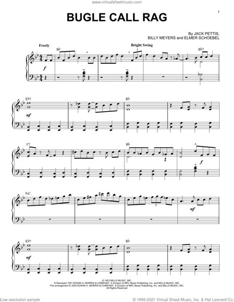 Bugle Call Rag Jazz Version Arr Brent Edstrom Sheet Music For