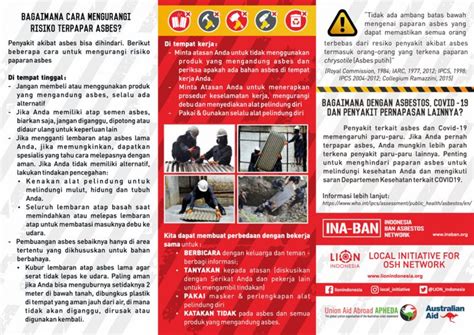 Leaflet Bahaya Asbes Tips Cara Menghindari Penyakit Akibat Asbes