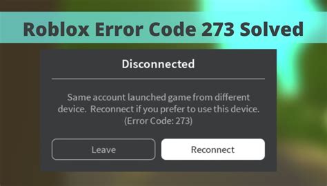 Error Code 273 Roblox How To Fix It Updated 2024