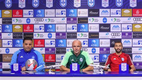 Press Conference For Al Nasr And Ittihad Kalba In Adnoc Pro League Al