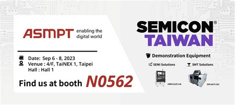 Semicon Taiwan 2023 Asmpt Semi Solutions