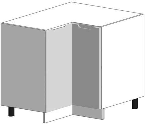 Zoya Kutni Kuhinjski Element 1 Vrata 90x90x82 Sivo Bijeli Emmezeta