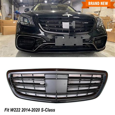 Front Grille Grill Fit Mercedes W222 2014 2020 S400 S550 S65 S63 AMG