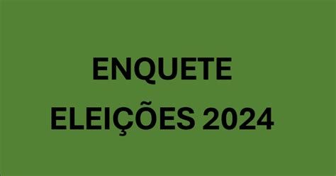 Resultado Da Primeira Enquete Para Prefeito De Primavera De Rond Nia