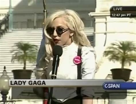 Lady Gaga Delivers A Speech At The National Equality March Lgbt