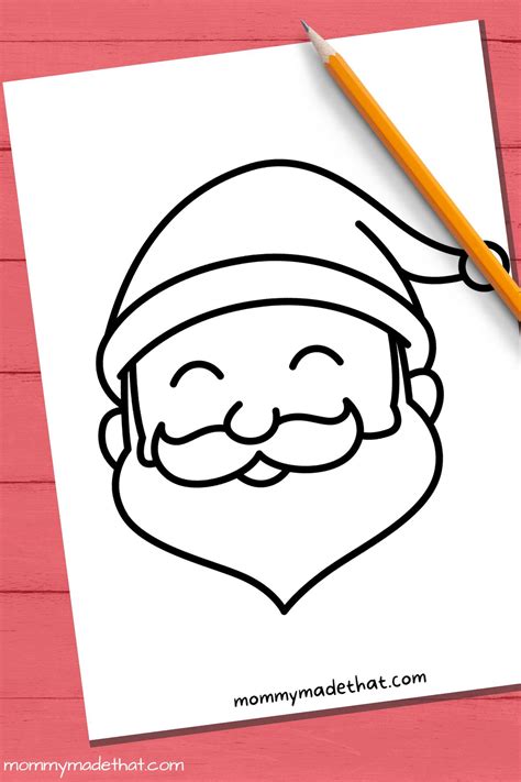 Cute Santa Face Templates Free Printables