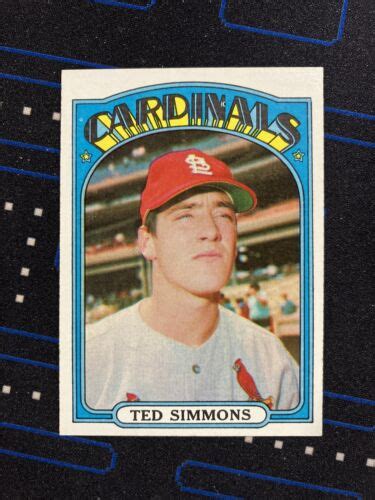 1972 Topps 154 Ted Simmons St Louis Cardinals HOF Vintage Baseball