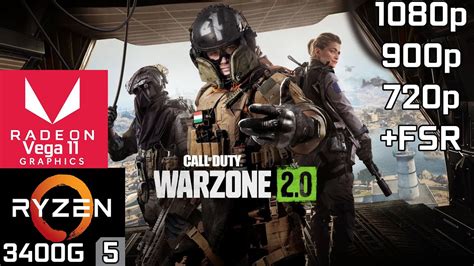 Call Of Duty Warzone 2 0 Ryzen 5 3400G Vega 11 16GB RAM YouTube