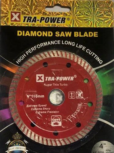 4 Inch Xtra Power Superthin Turbo Diamond Saw Blade For Metal Cutting