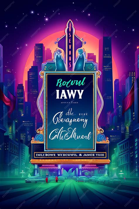 Premium AI Image | Poster Design of Broadway Musical Show Lineup on ...