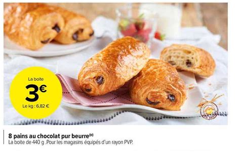 Promo Pains Au Chocolat Pur Beurre Chez Carrefour Market Icatalogue Fr