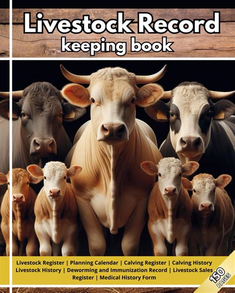 Livestock Record Keeping Book Cattle Log Book For Easy Cow Calf Record