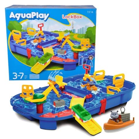 Big aquaplay lockbox zestaw w walizce tor do zabawy wodą plac wodny 3