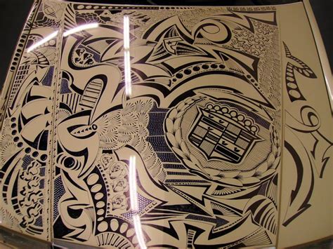 Sharpie Cadillac By Chris Dunlop Pinstripe Chris Sharpie Art