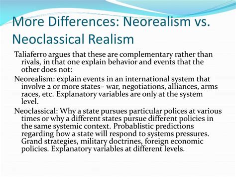 ️ What Is The Difference Between Realism And Neorealism Difference Between Classical Realism