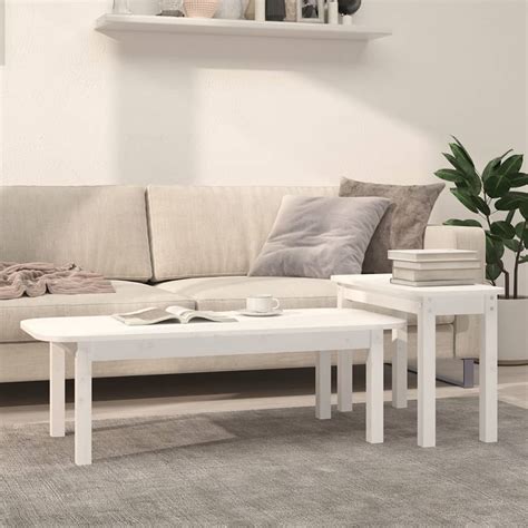 Ensemble De Tables Basses EJ LIFE Bois Massif De Pin Blanc