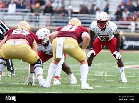 Alumni Stadium 1st Oct 2022 MA USA Louisville Cardinals Linebacker