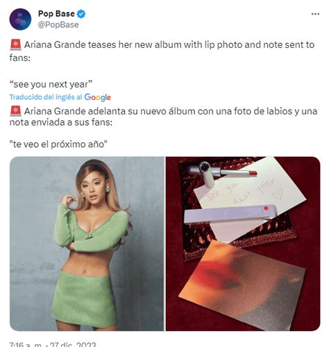 Ariana Grande Promociona Su Nuevo Lbum De Estudio Noticias