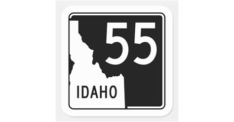 Idaho State Highway 55 Square Sticker Zazzle