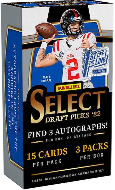 2022 Panini Select Draft Picks Football Card Checklist