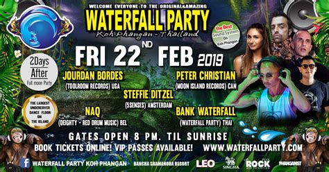 Waterfall Party 22nd February 2019 – Koh Phangan Thailand