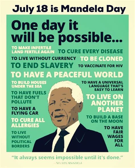 July Is Mandeladay A Worldwide Annual Celebration Of Nelson