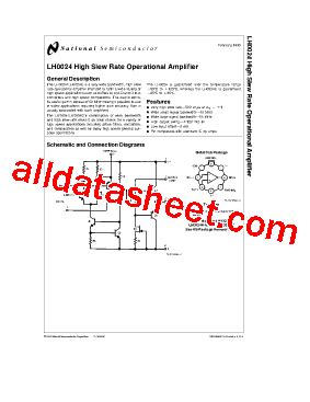 Lh H Mil Datasheet Pdf National Semiconductor Ti